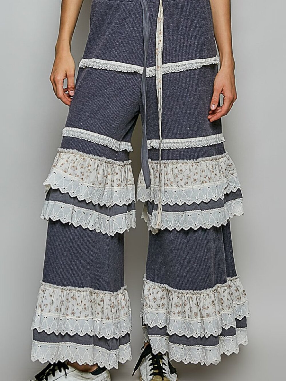THE ULTIMATE BOHO COTTON PANT-CHARCOAL